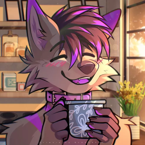 Average cafe enjoyer - Art by me @masterblader191 (Twitter)