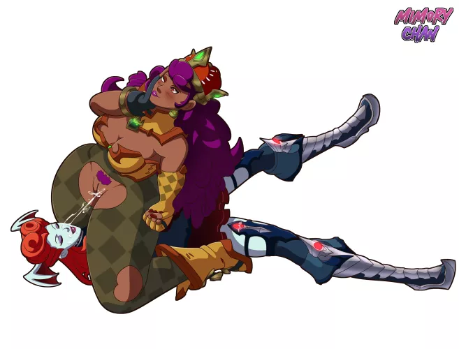 Betty squirting all over Lillith's face (MimoryChan)