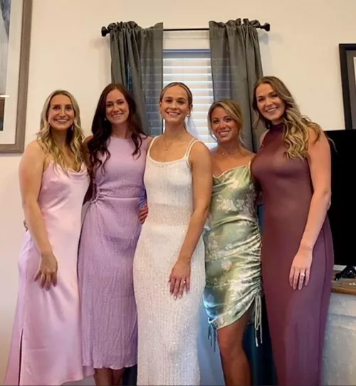 Bride and friends