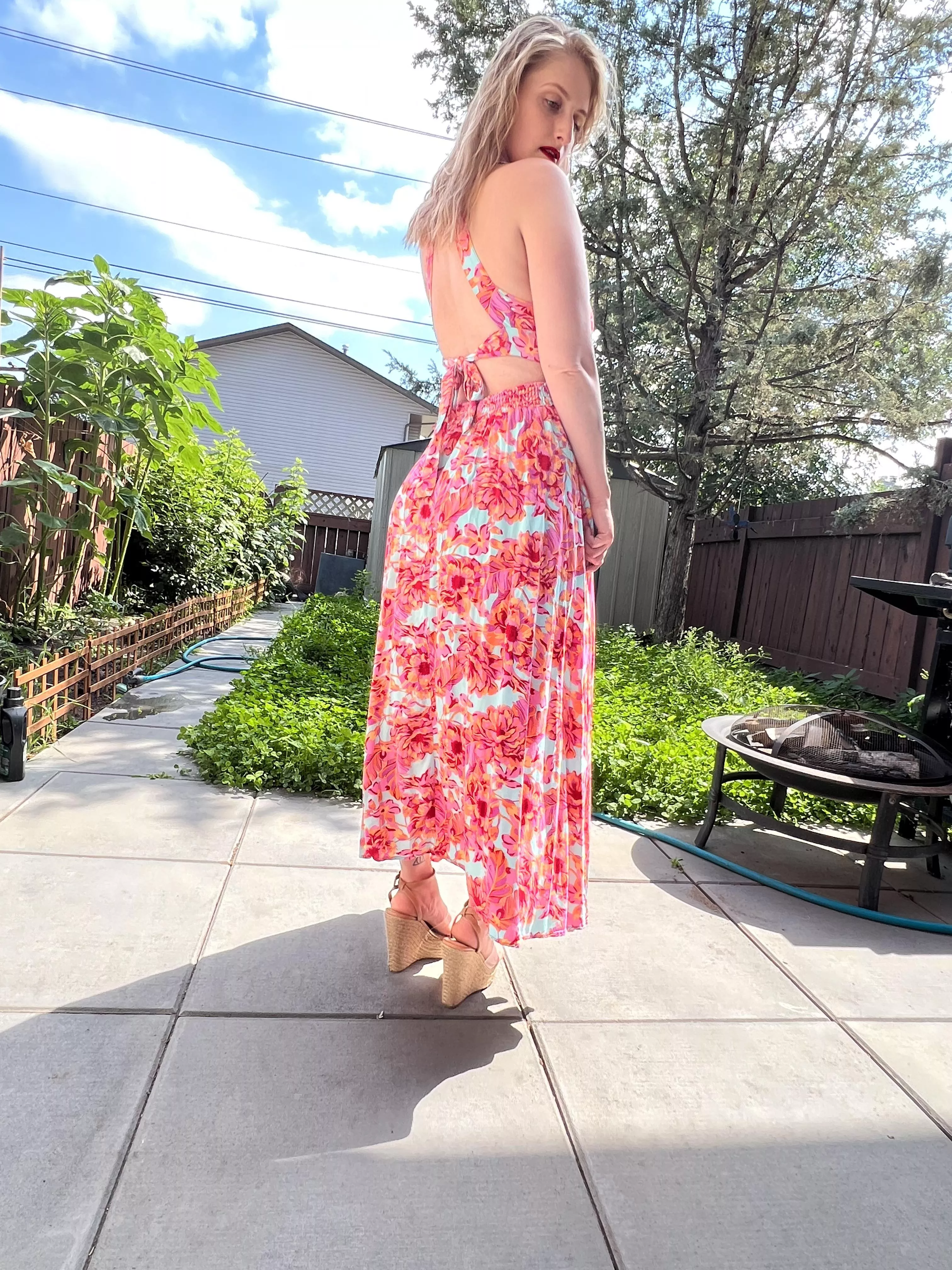 Enjoying the amazing weather in my garden