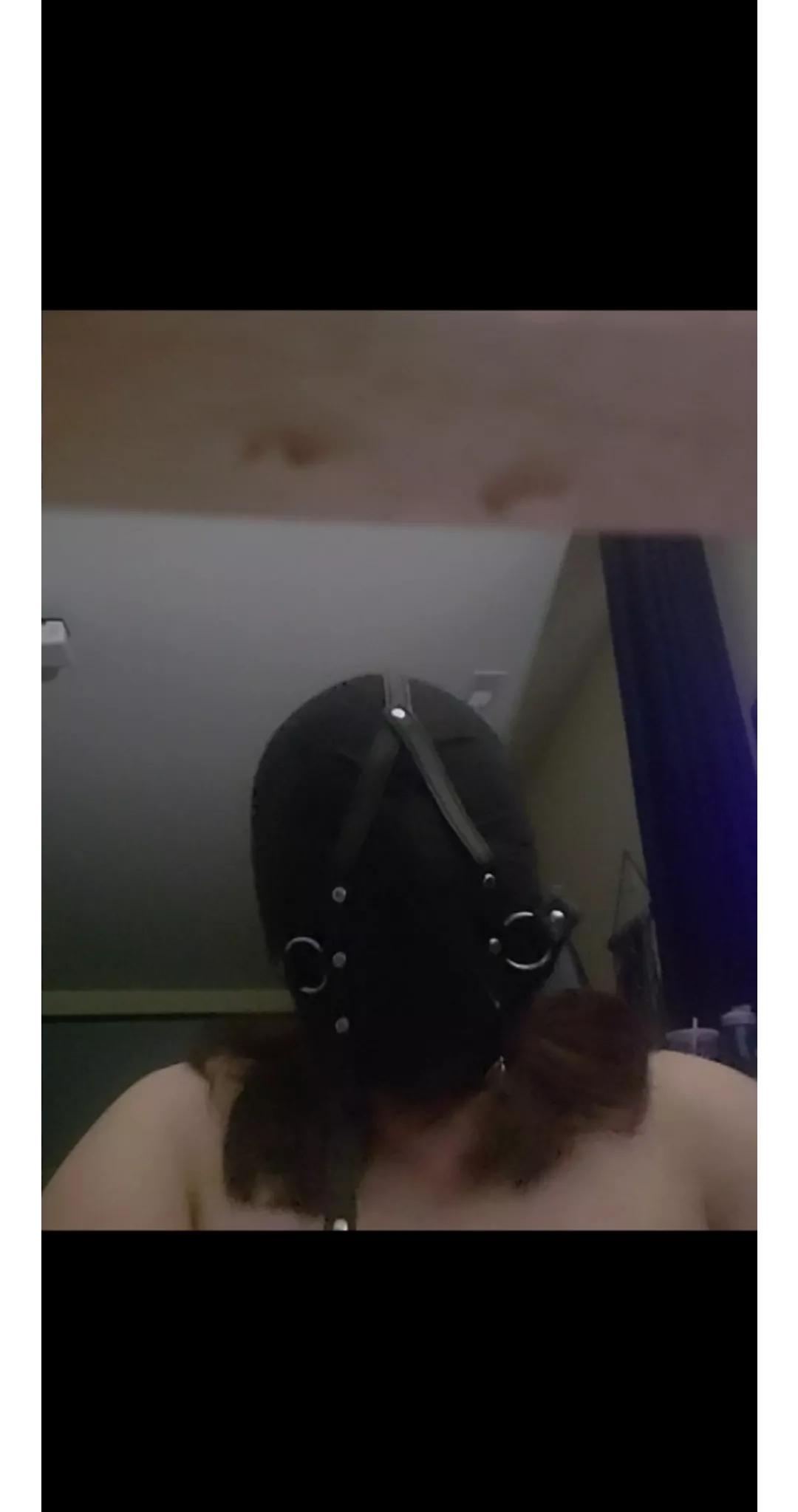 Hooded and gagged ♡ will take better photos tonight