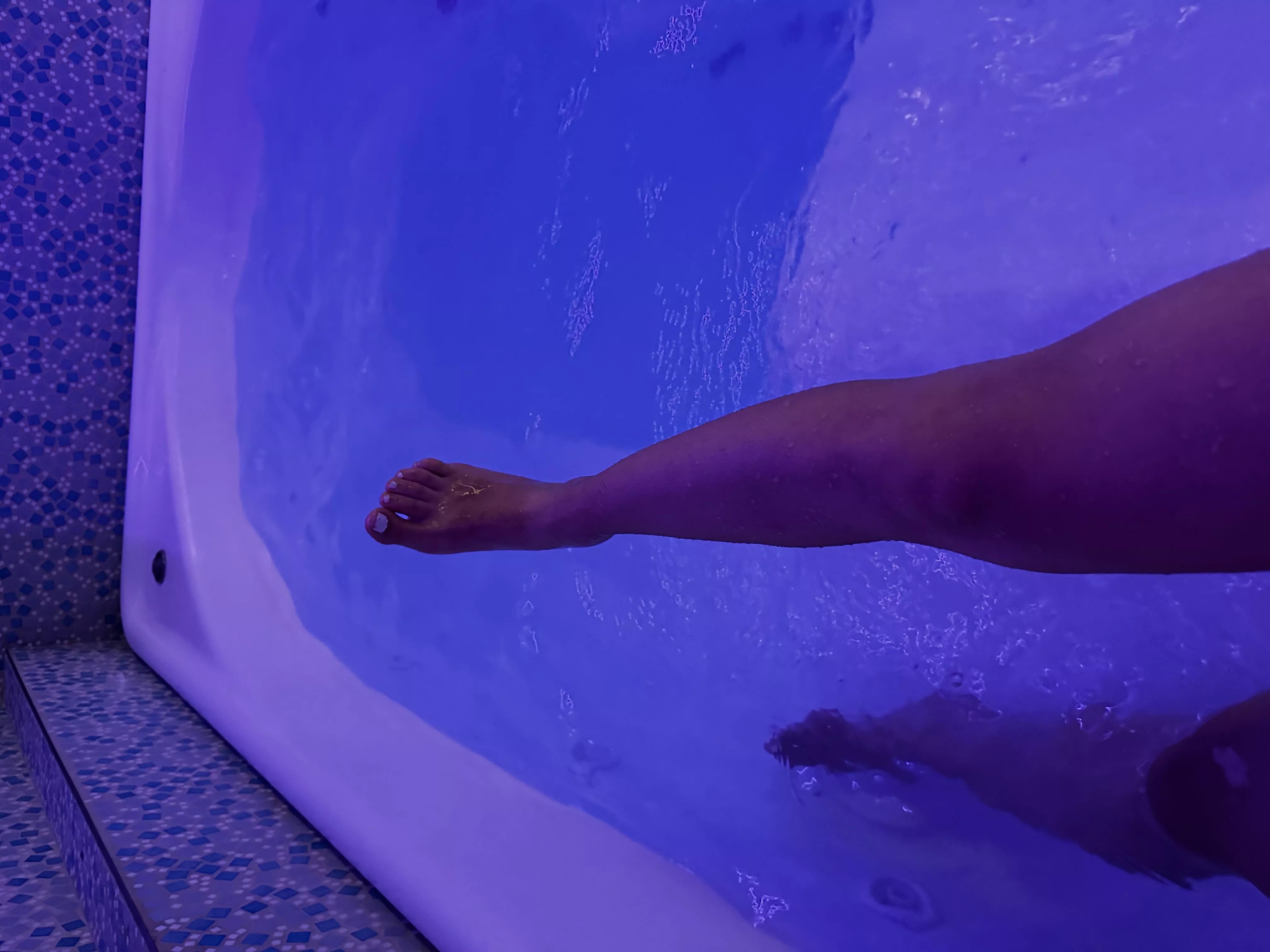 My small legs at the spa