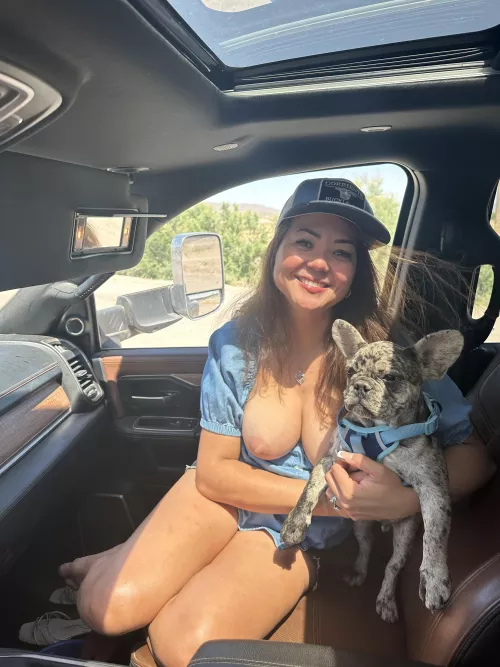 No bra today… and I have the panties to match..