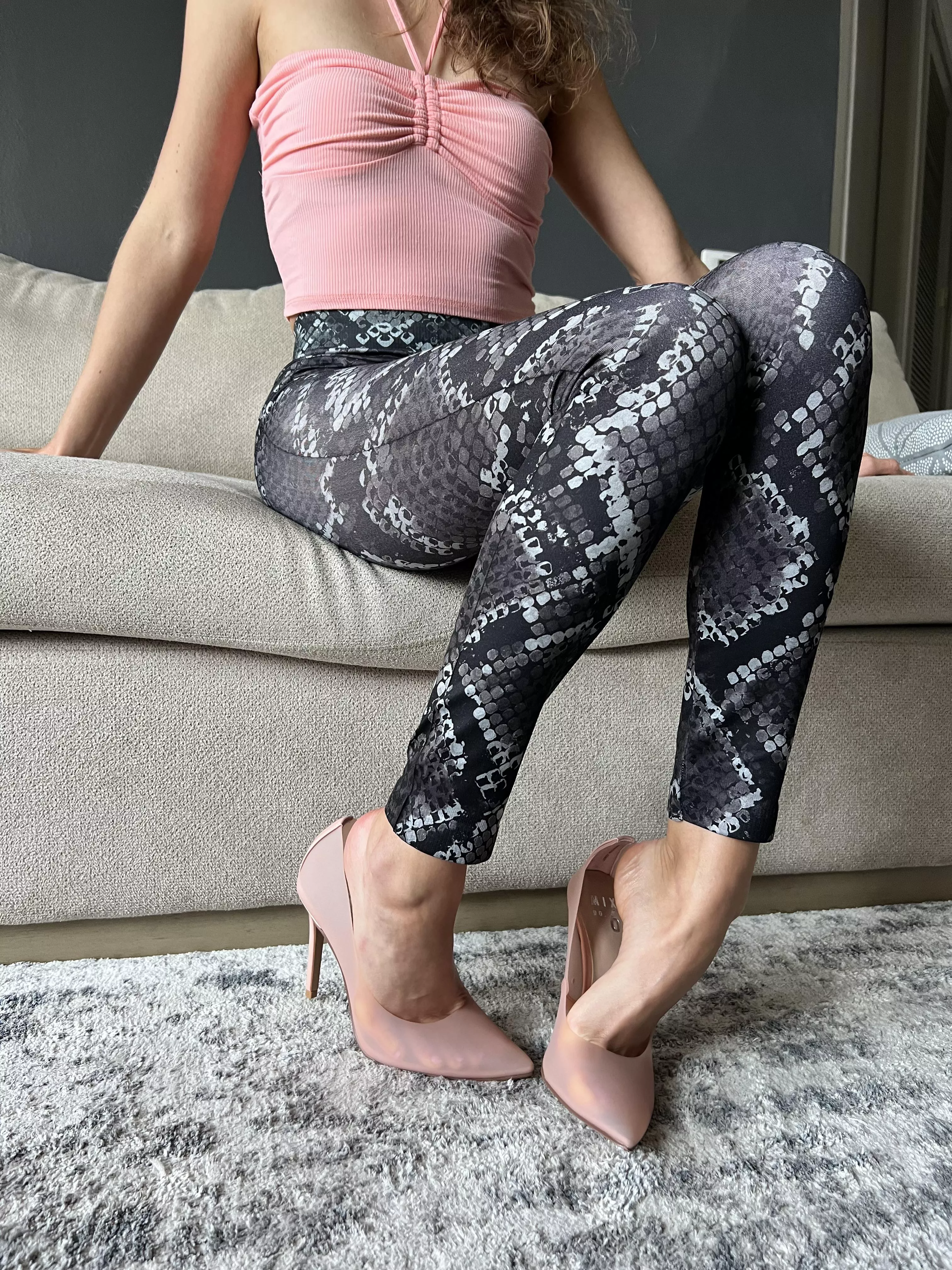 Opaque PVC flesh colored pumps … my new fav thing 😍