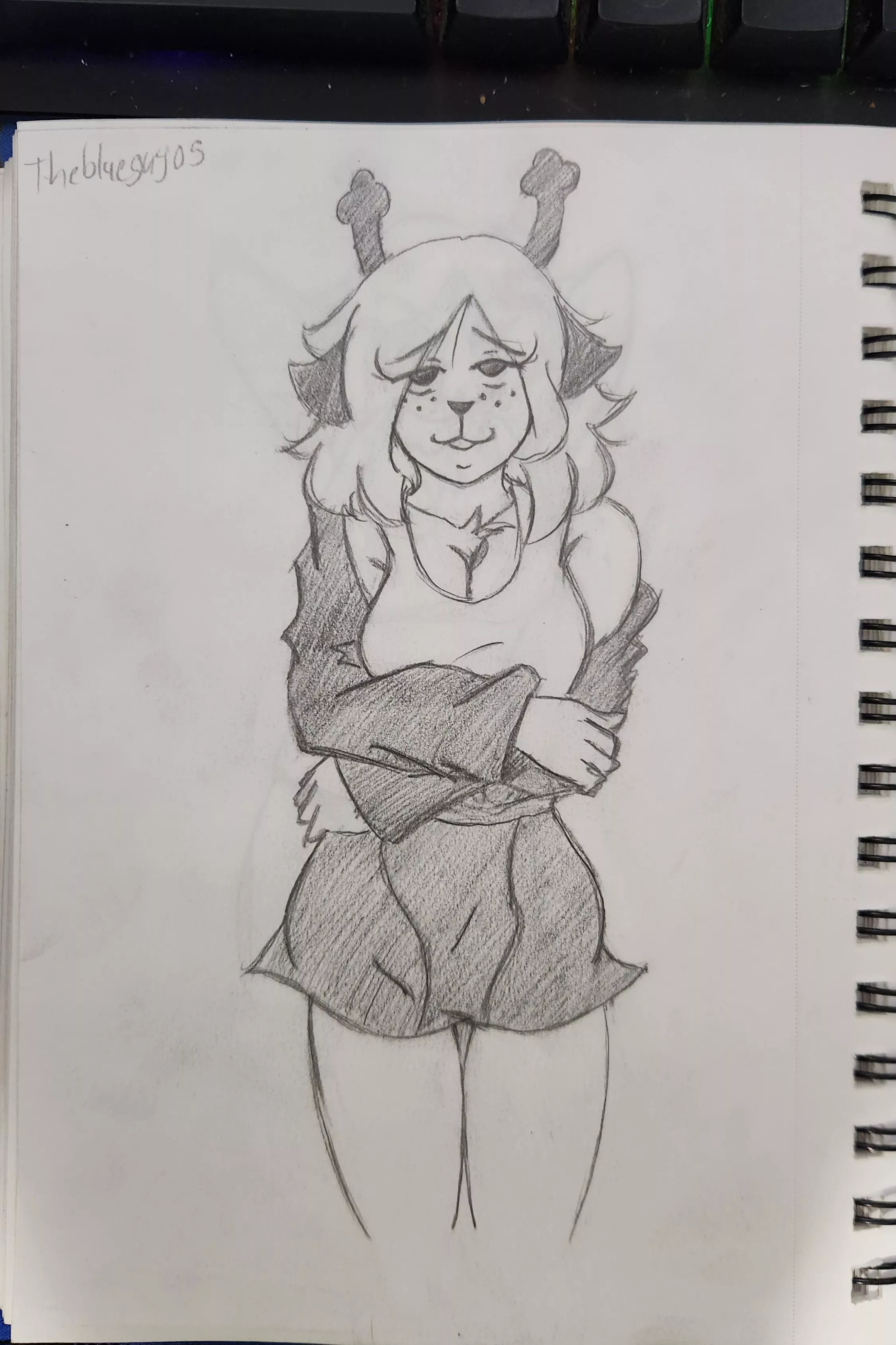 Whenever [Noelle] is in heat, she starts to strip