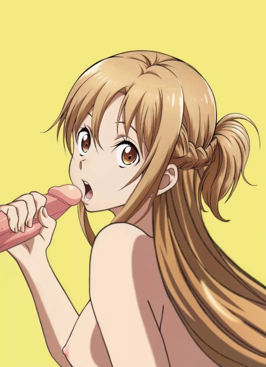 Asuna is a master at giving head