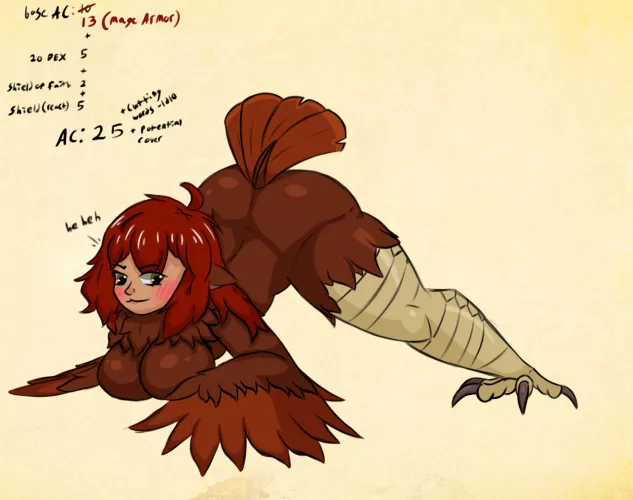 Decided to see how high AC my bard could get without any actual armor. Or clothes.