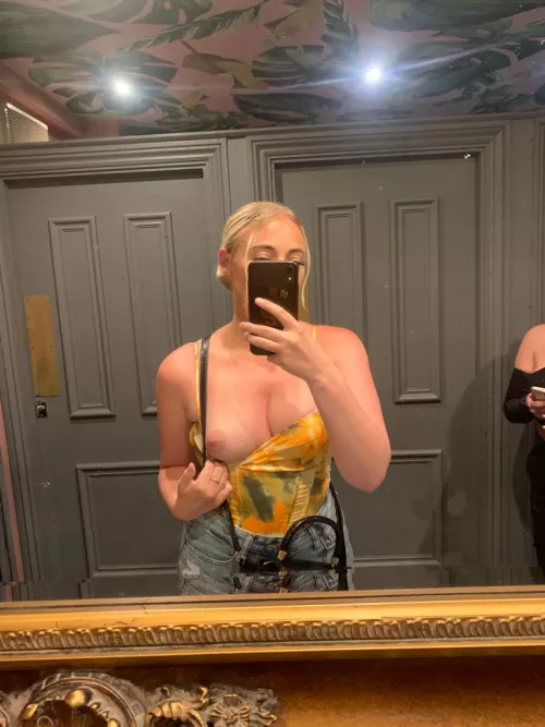 Every toilet break requires a few tit pics