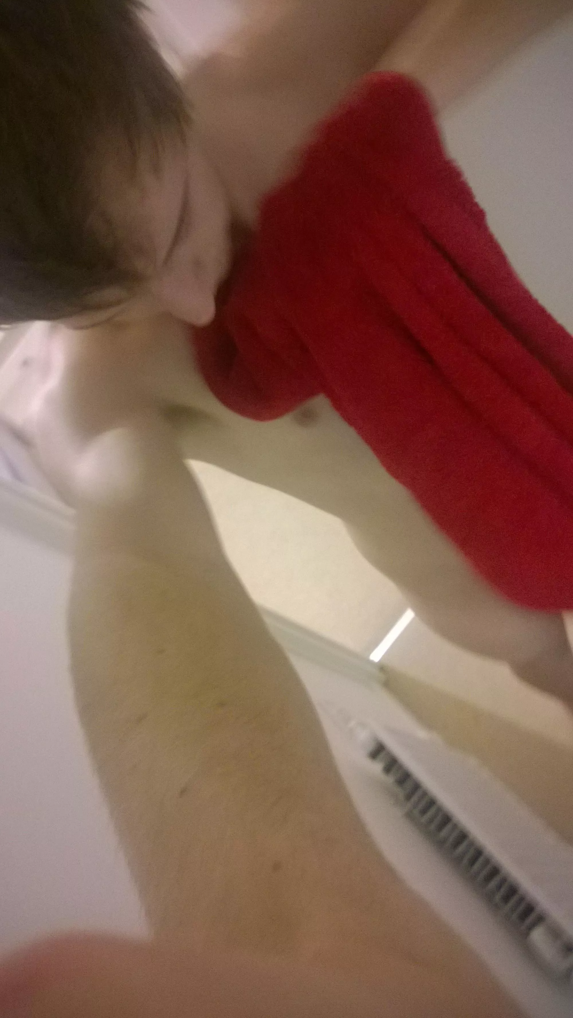 Feeling a little embarrassed getting changed with you all watching