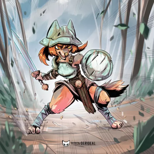 Fierce warrior (art by me)