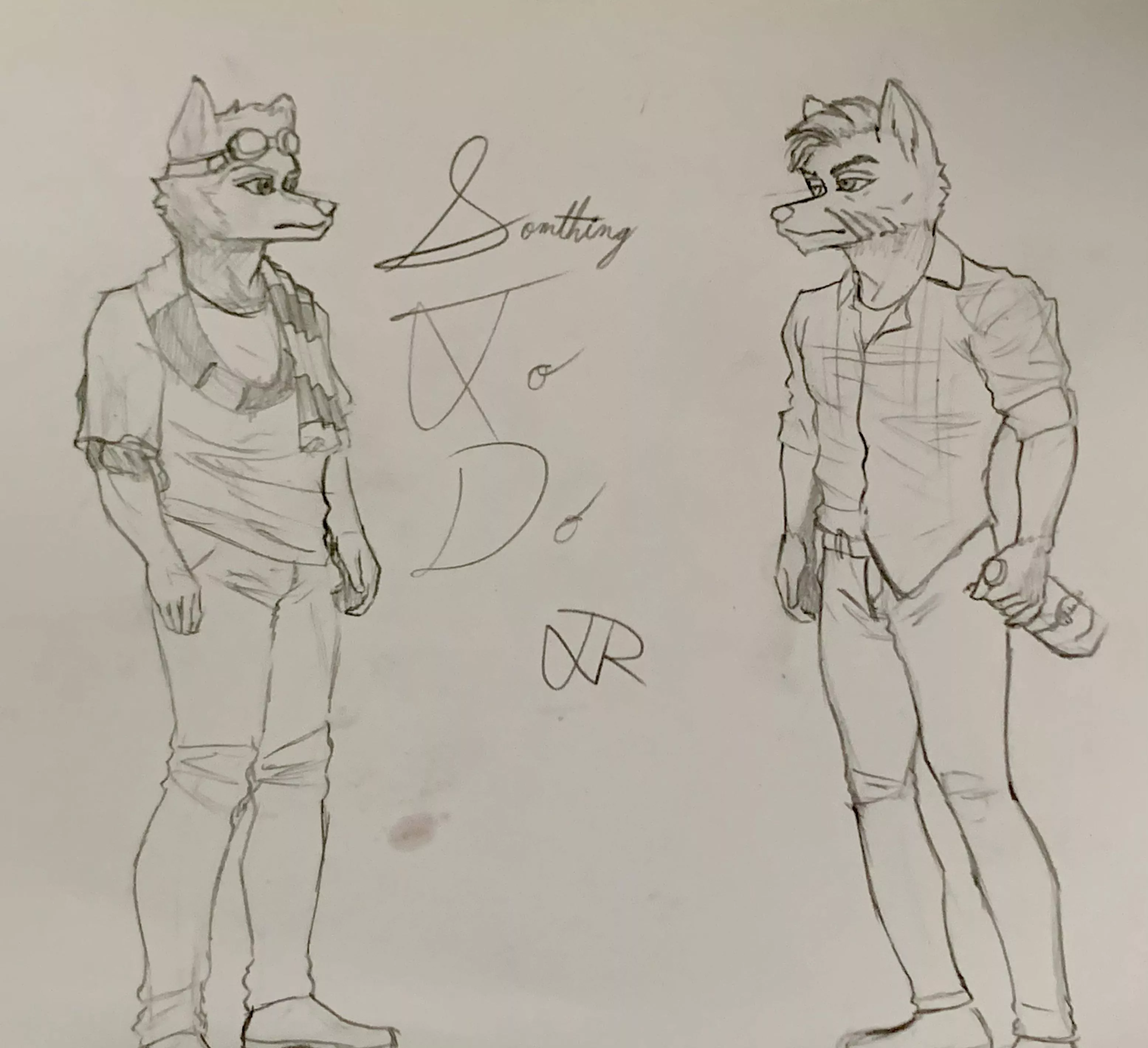 I saw a post of “Something to do” and was interested in drawing them