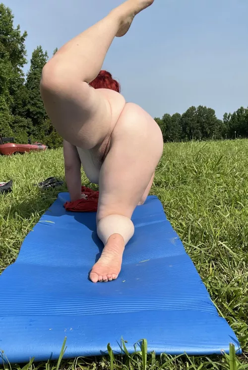 I think I need a spotter 👀