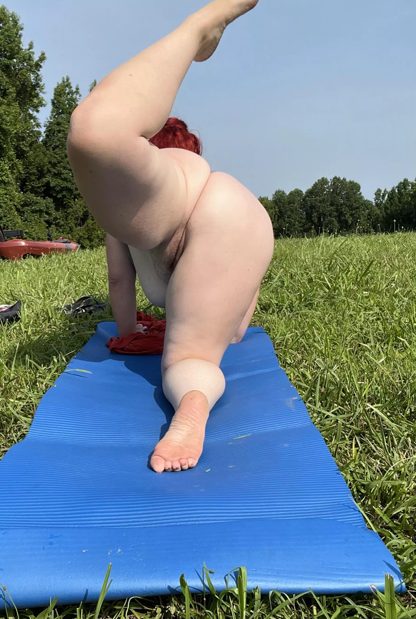 I think I need a spotter 👀