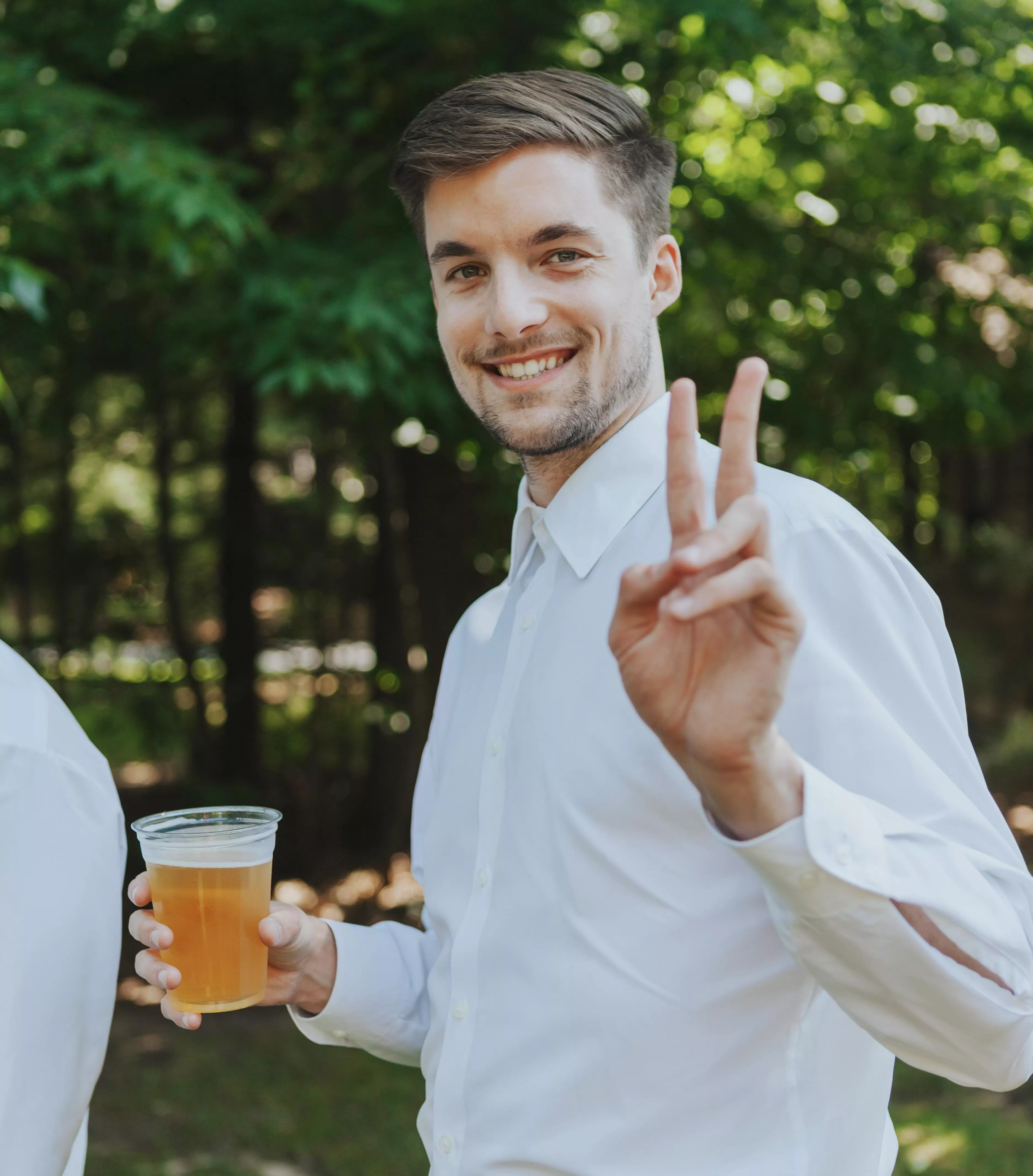 I’m always determined to be the most goofy wedding guest