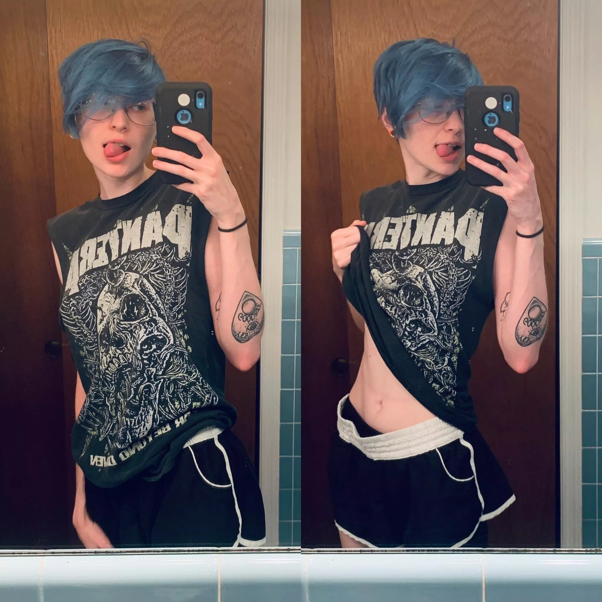 metal head gf that sends you pics like this>>>