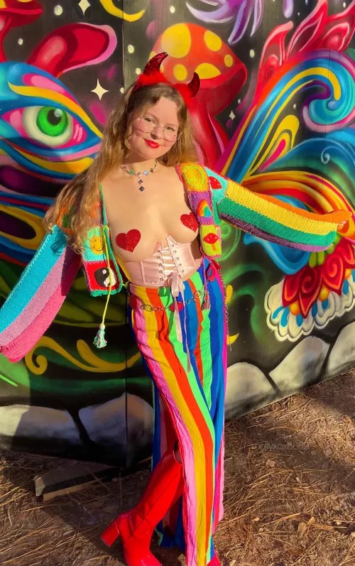 My disco outfit for Hula last year!