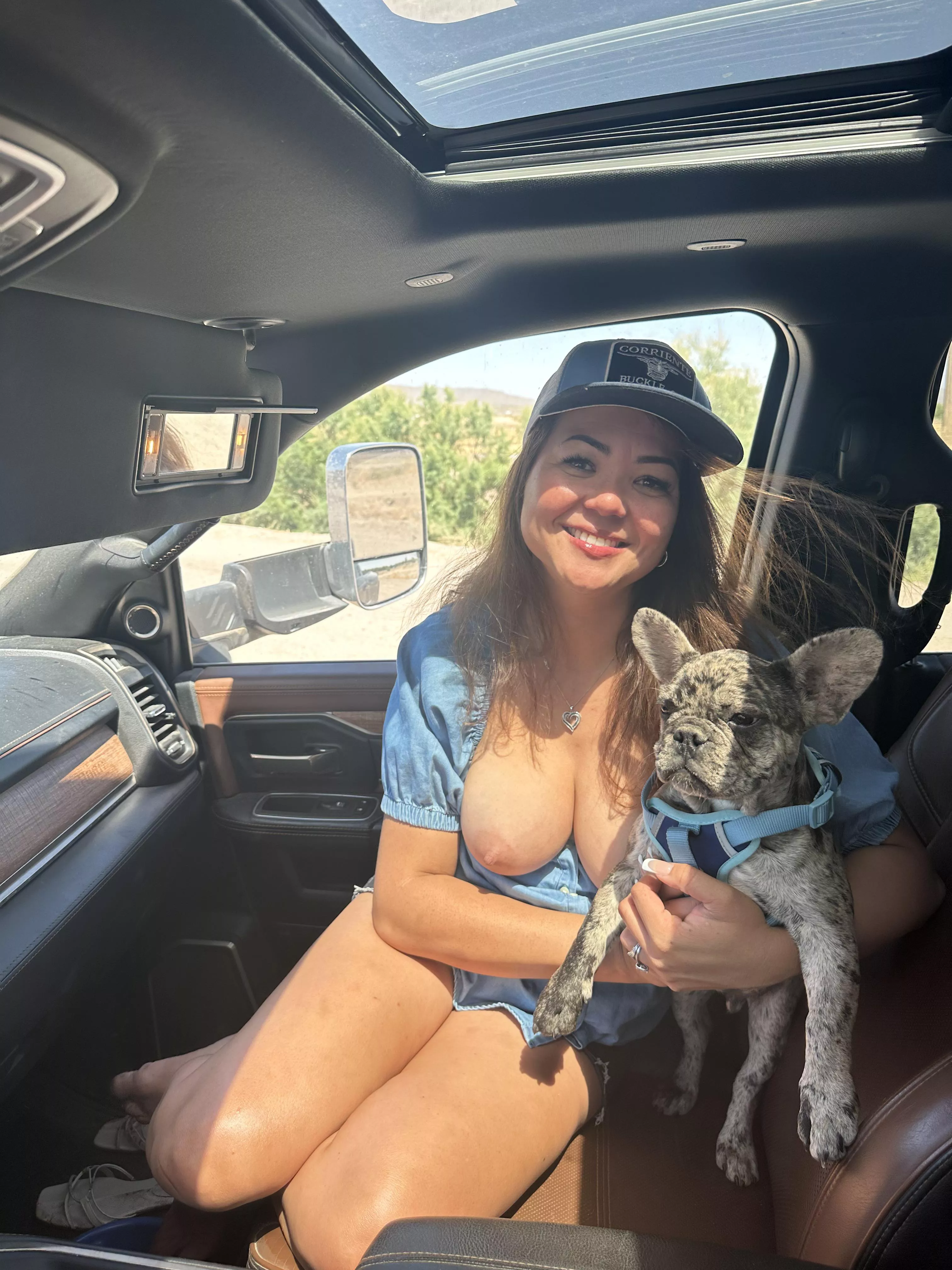 No bra today… and I have the panties to match..