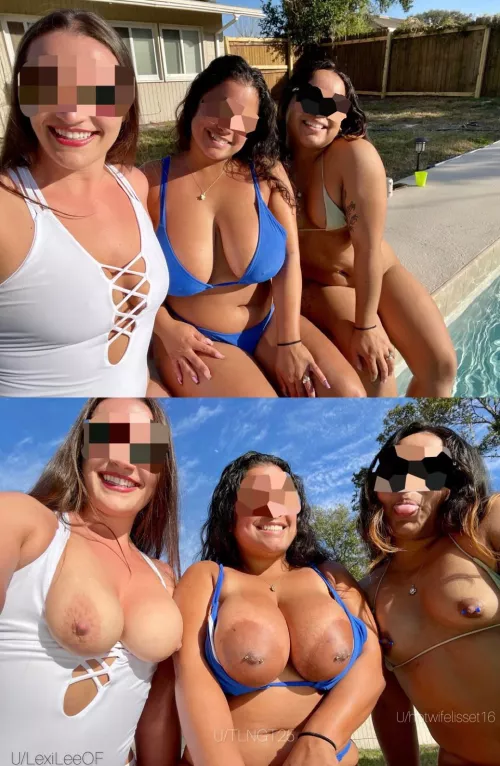 Pool day with some other Reddit wives