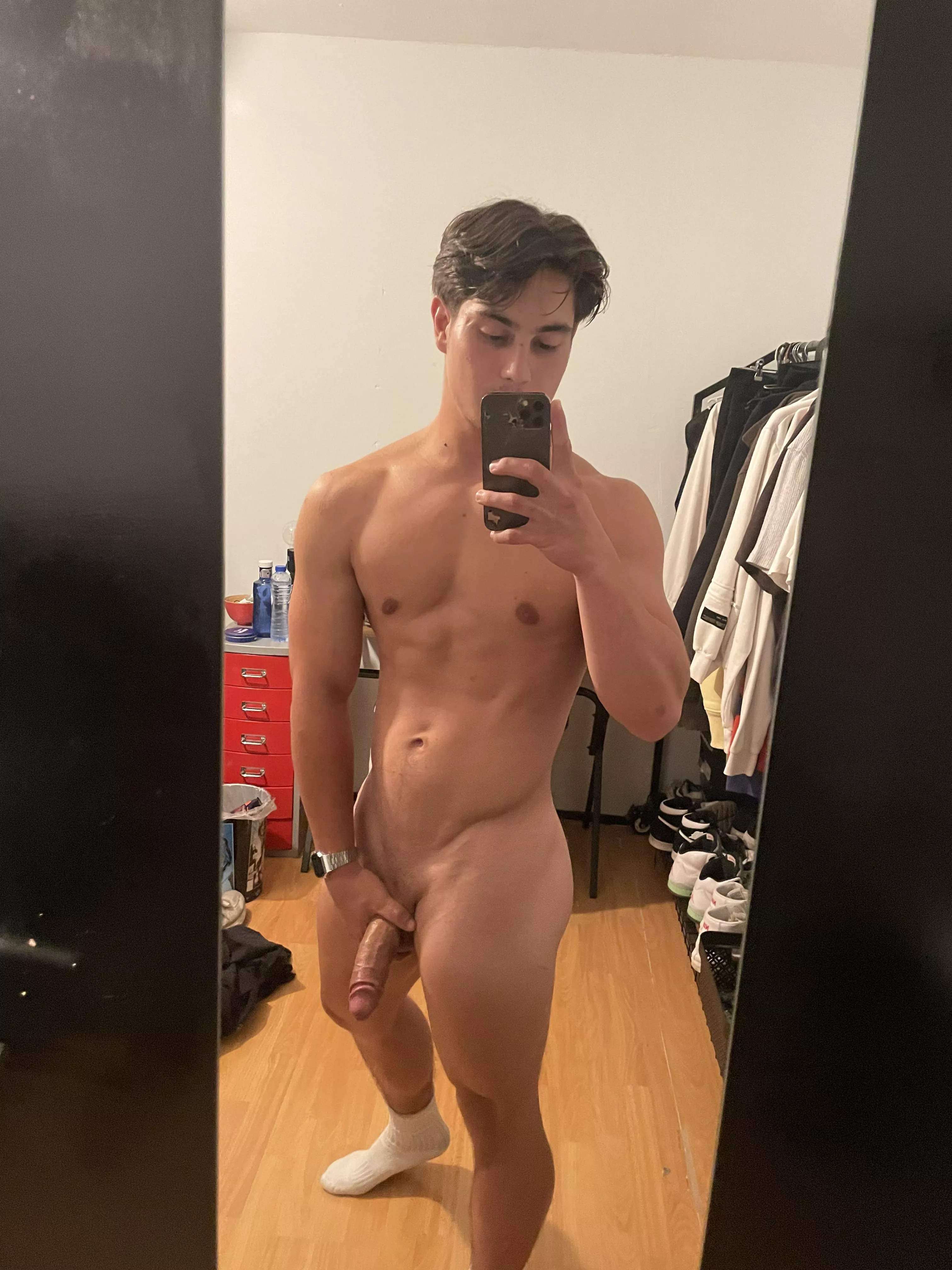 Still got the socks on