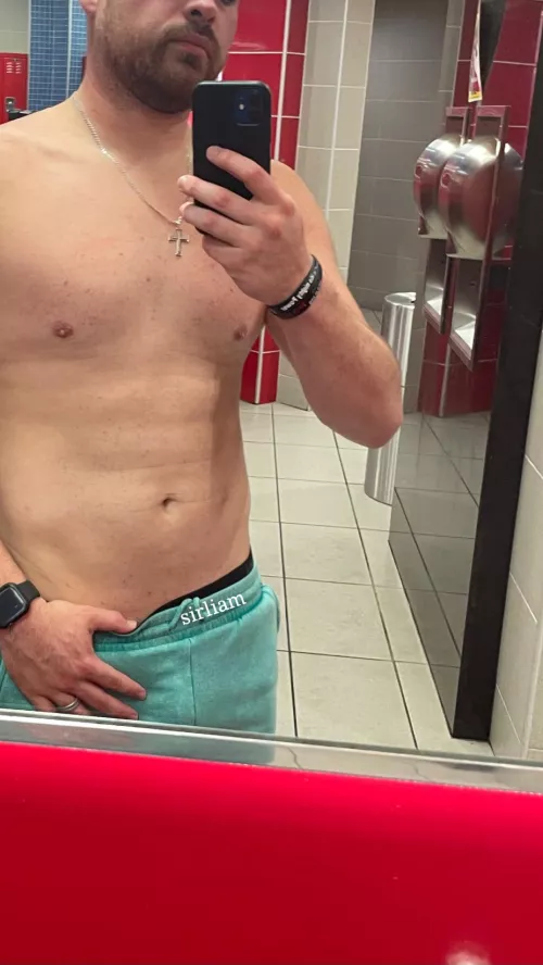 [33] had to sneak this one at the gym locker room