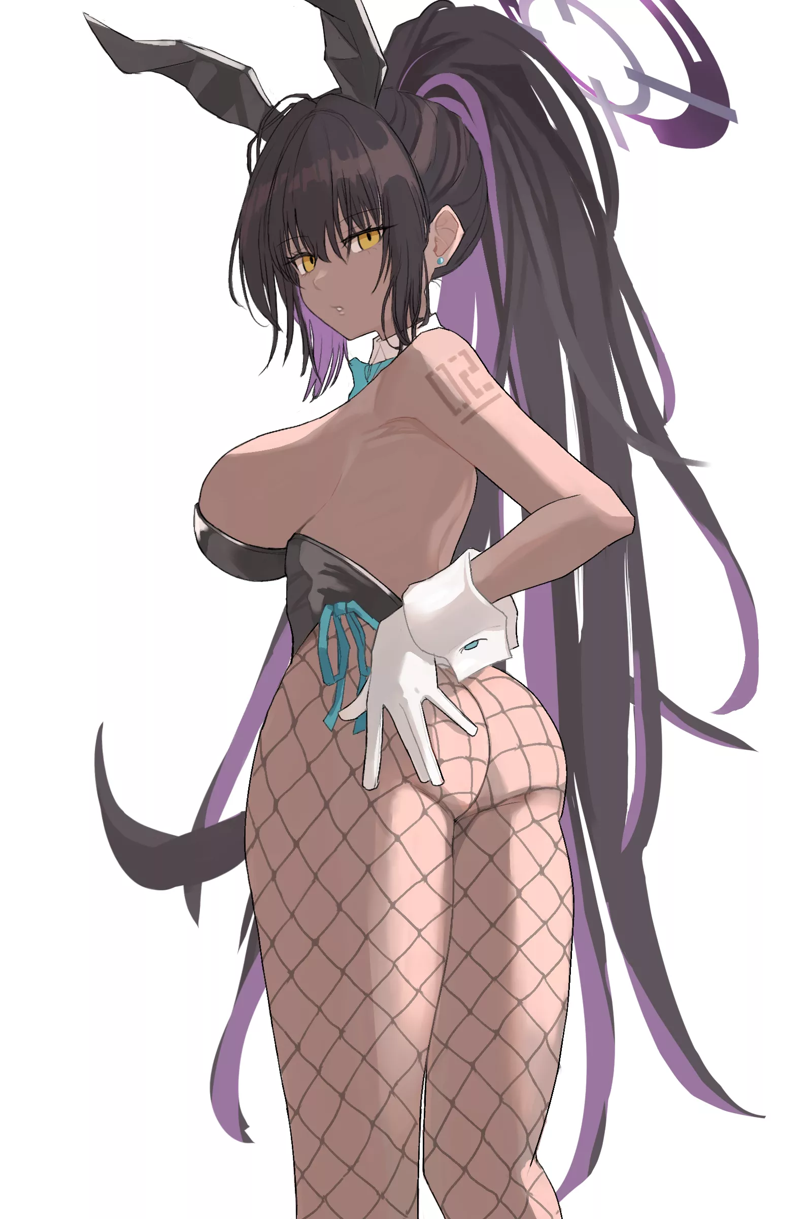 Bunny KARIN Fishnet Thighs [Blue Archive]