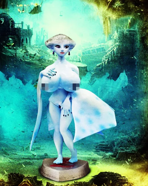 Custom NSFW statue Ruto Princess, by Me