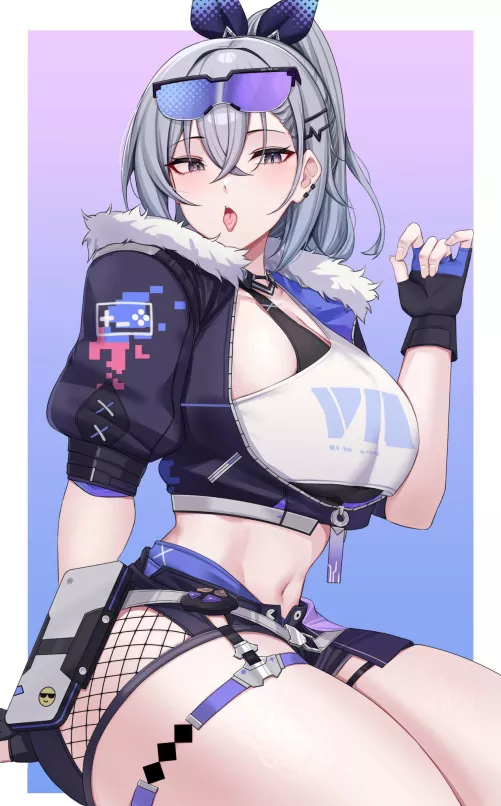 Cute Silver Wolf (kanta)