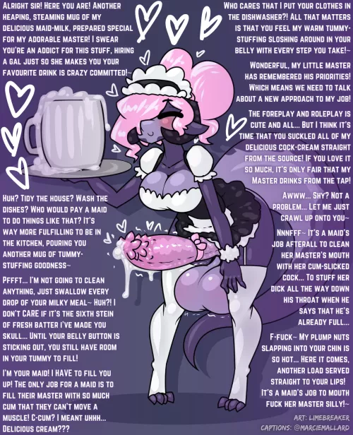 Enjoy your Maid's Milk~ [POV] [Futanari] [Furry] [Roleplay] [Maid] [Gokkun] [Cumflation] [Deepthroat] [Request]