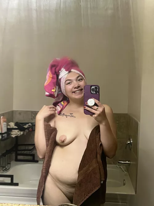 Feeling clean and pretty in pink