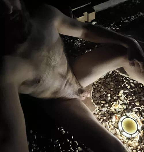 I knew those solar lights in the garden would come in handy for something