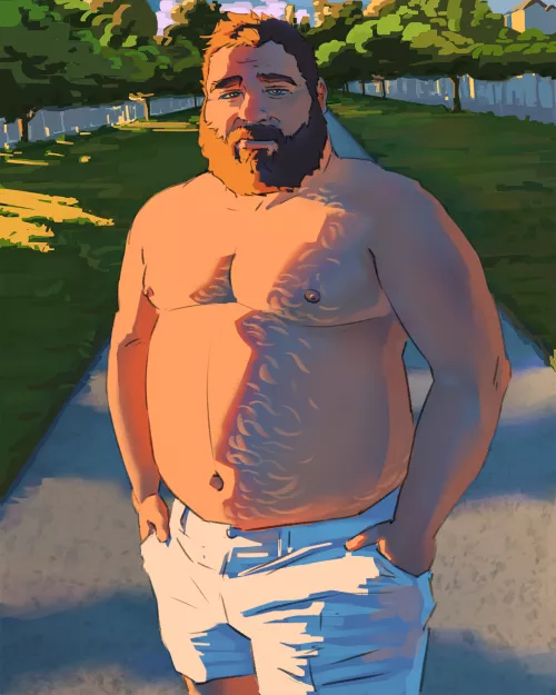 I know this isn't manga, but it's my latest bara artwork! I tried to focus on improving the way I depict light this time.