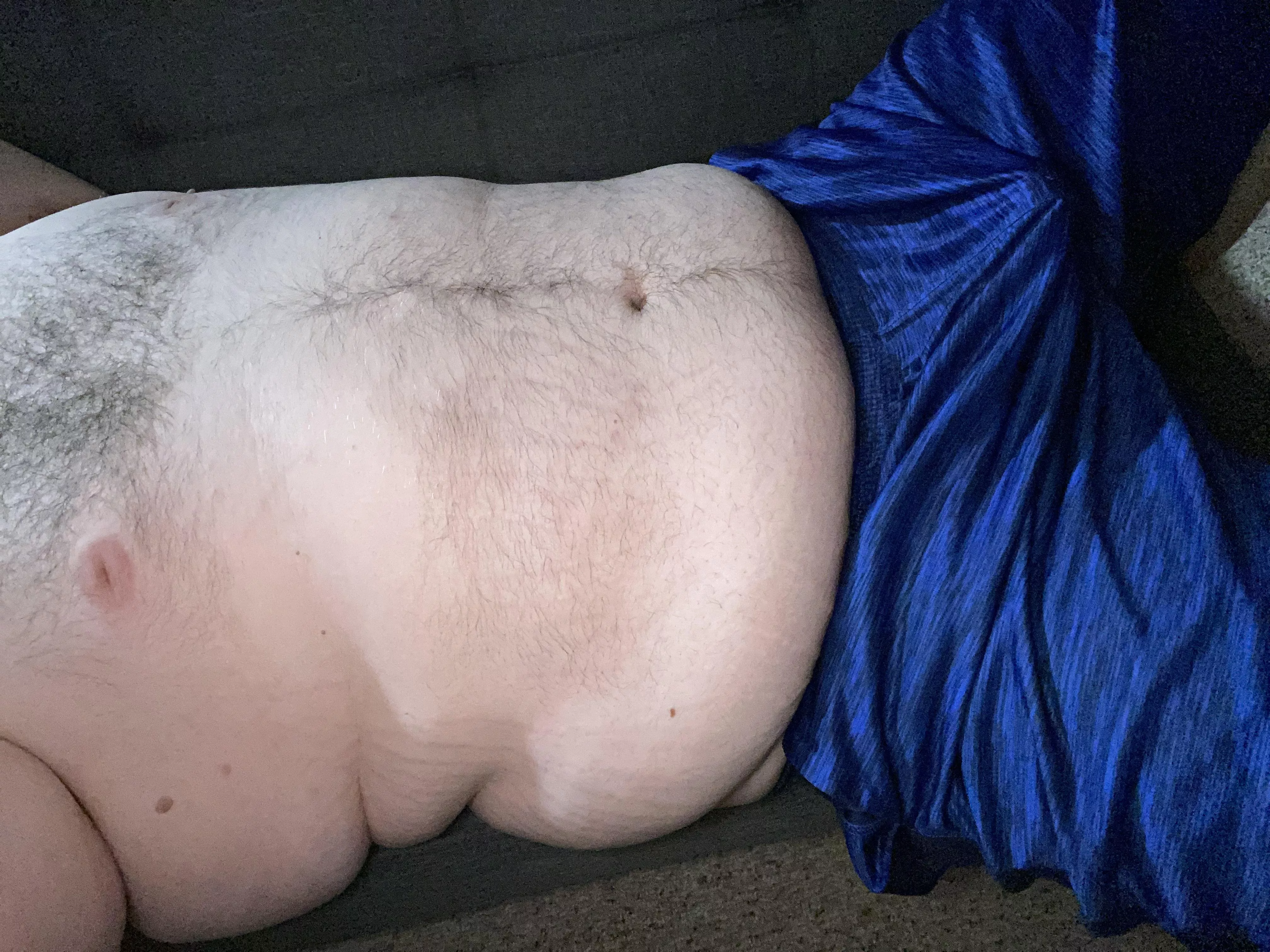 Relaxing on the futon to end the night