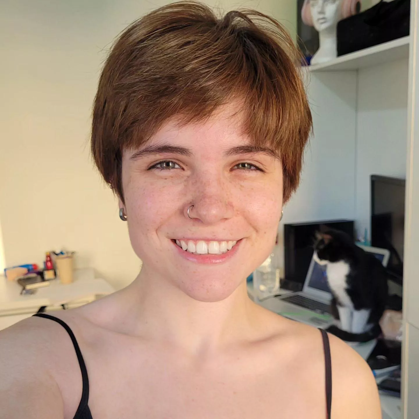 Short haired pixie