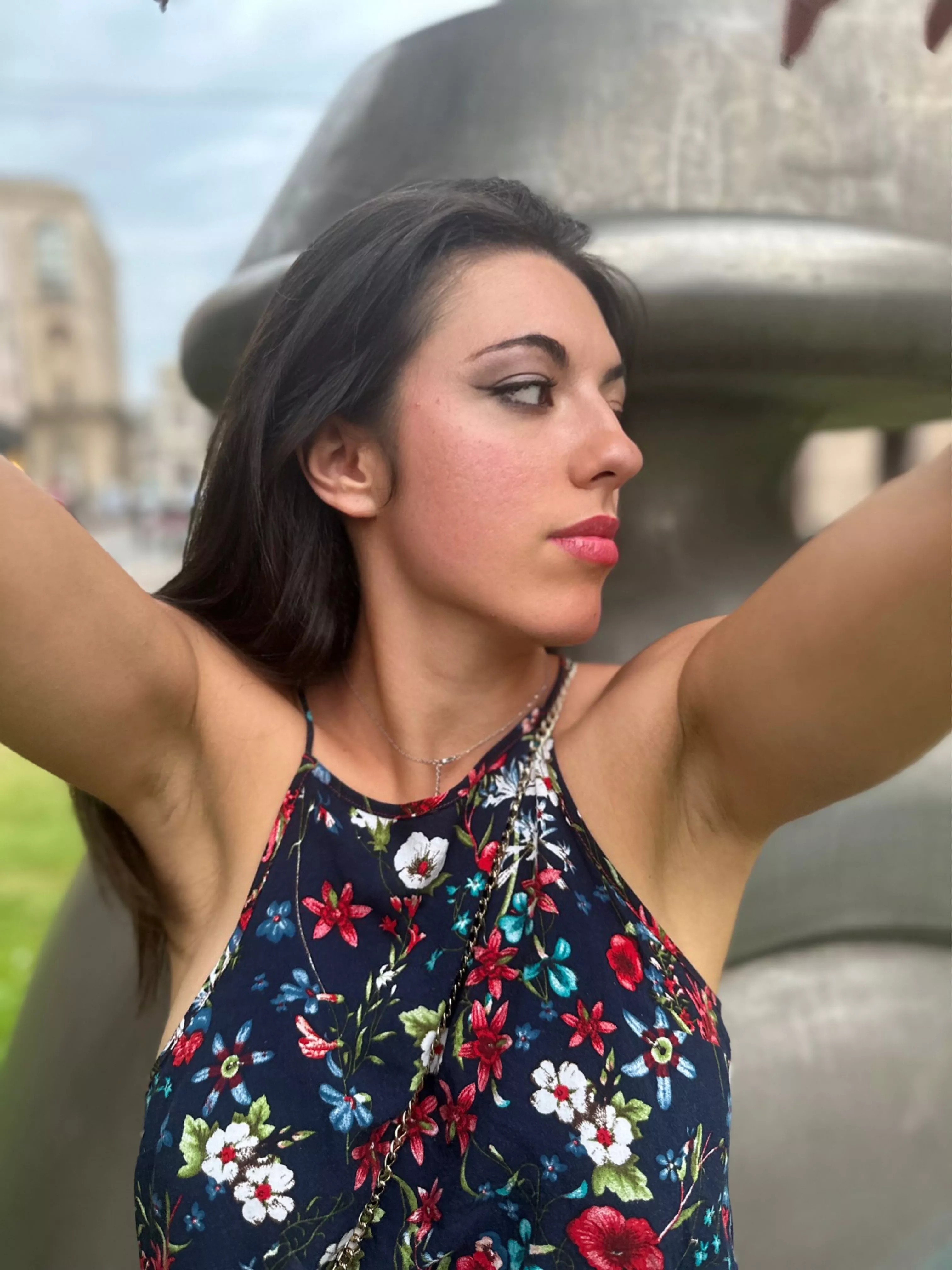 A sweet haven under her arms, come explore it.