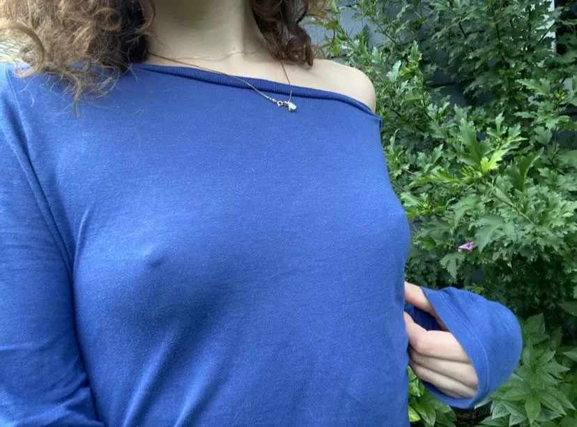 Another braless day for my little boobs