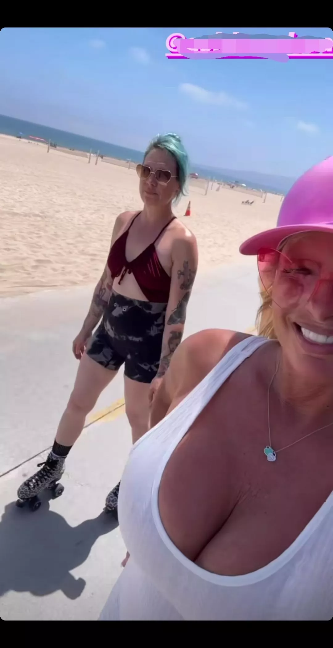 Beach bunny and friend