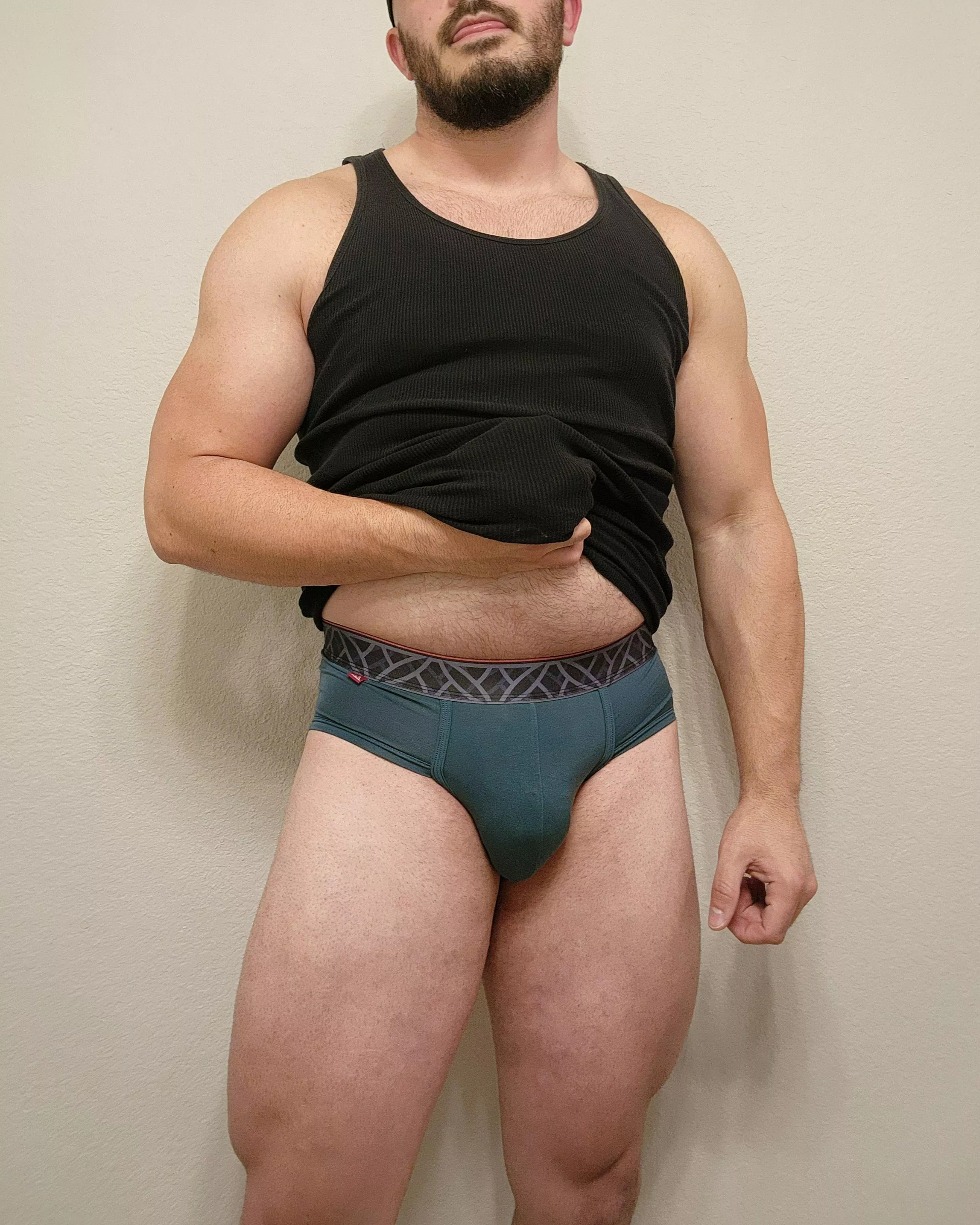 Buddy told me to show off the new underwear he got me