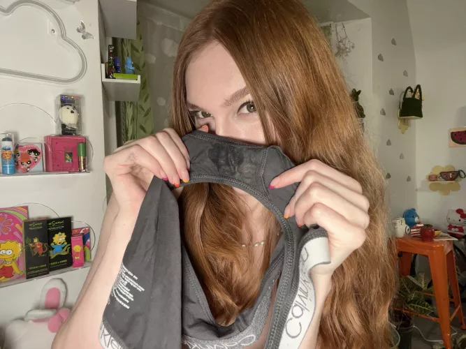 Creamy panties smell so good