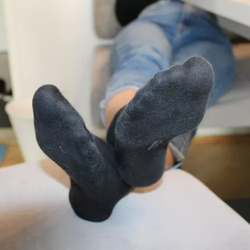 Goddess Anna's black socks 😍