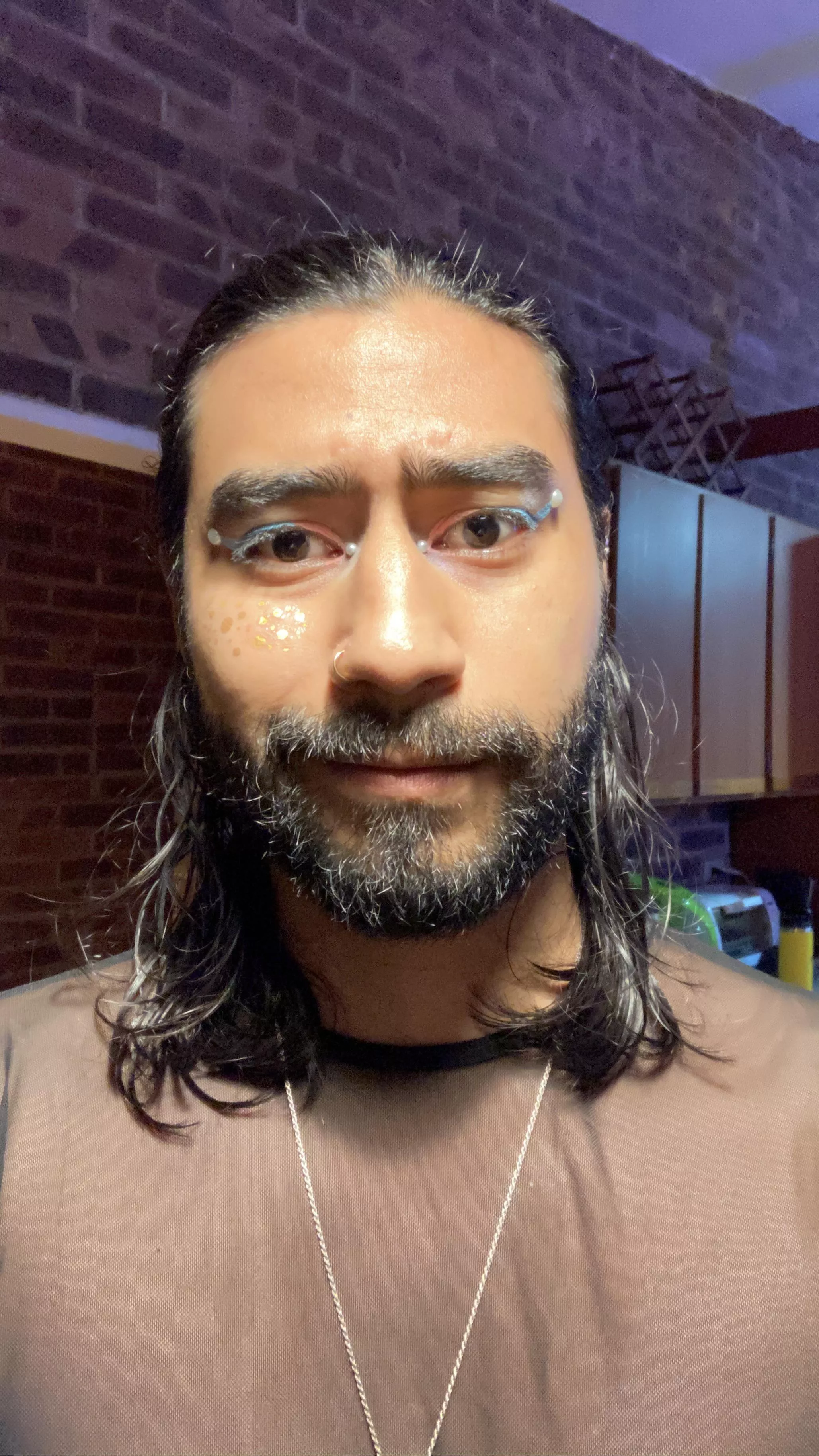 Got some pretty makeup.