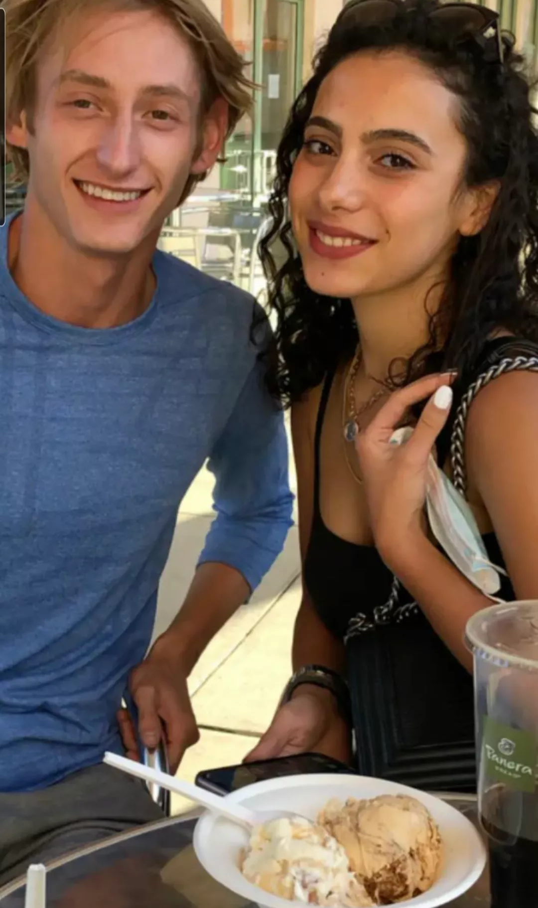 I got broken up so my friend took me out to dinner on her