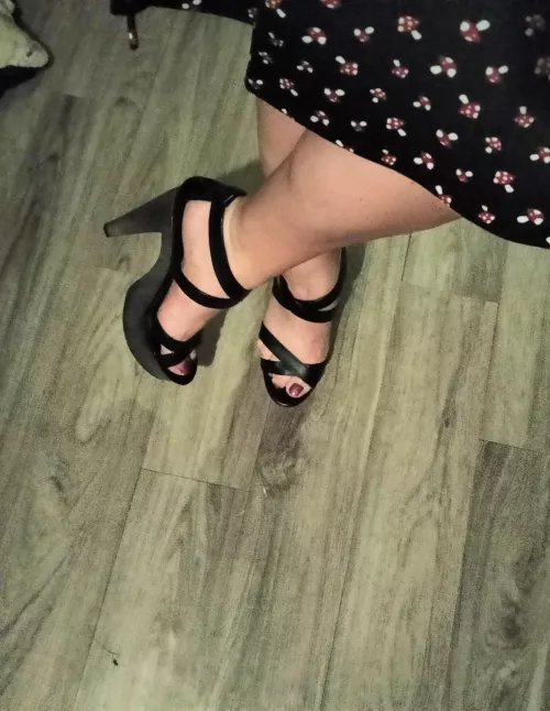 In open toe heels