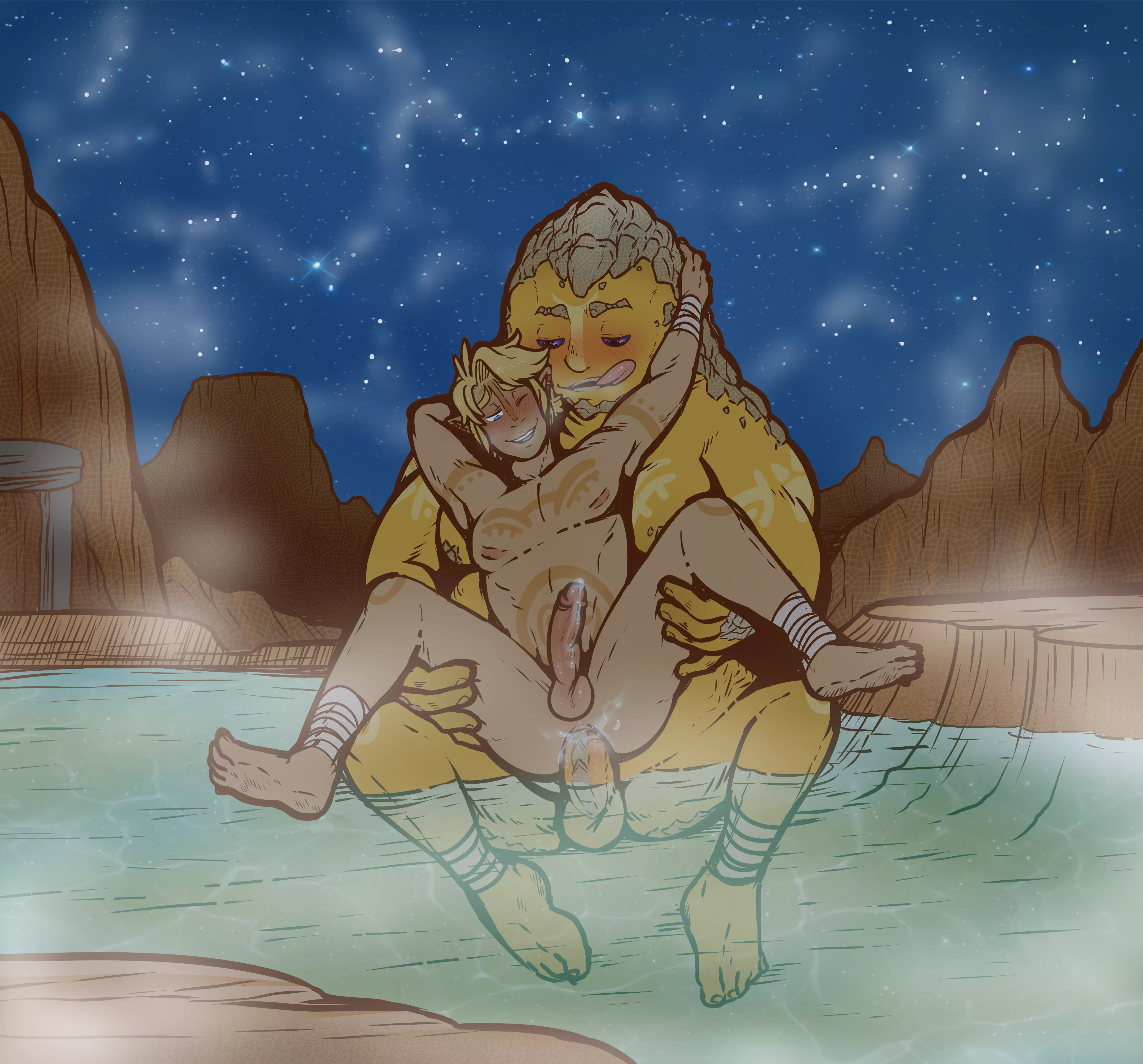 Link and Goron Boyfriend (DarkChibiShadow)