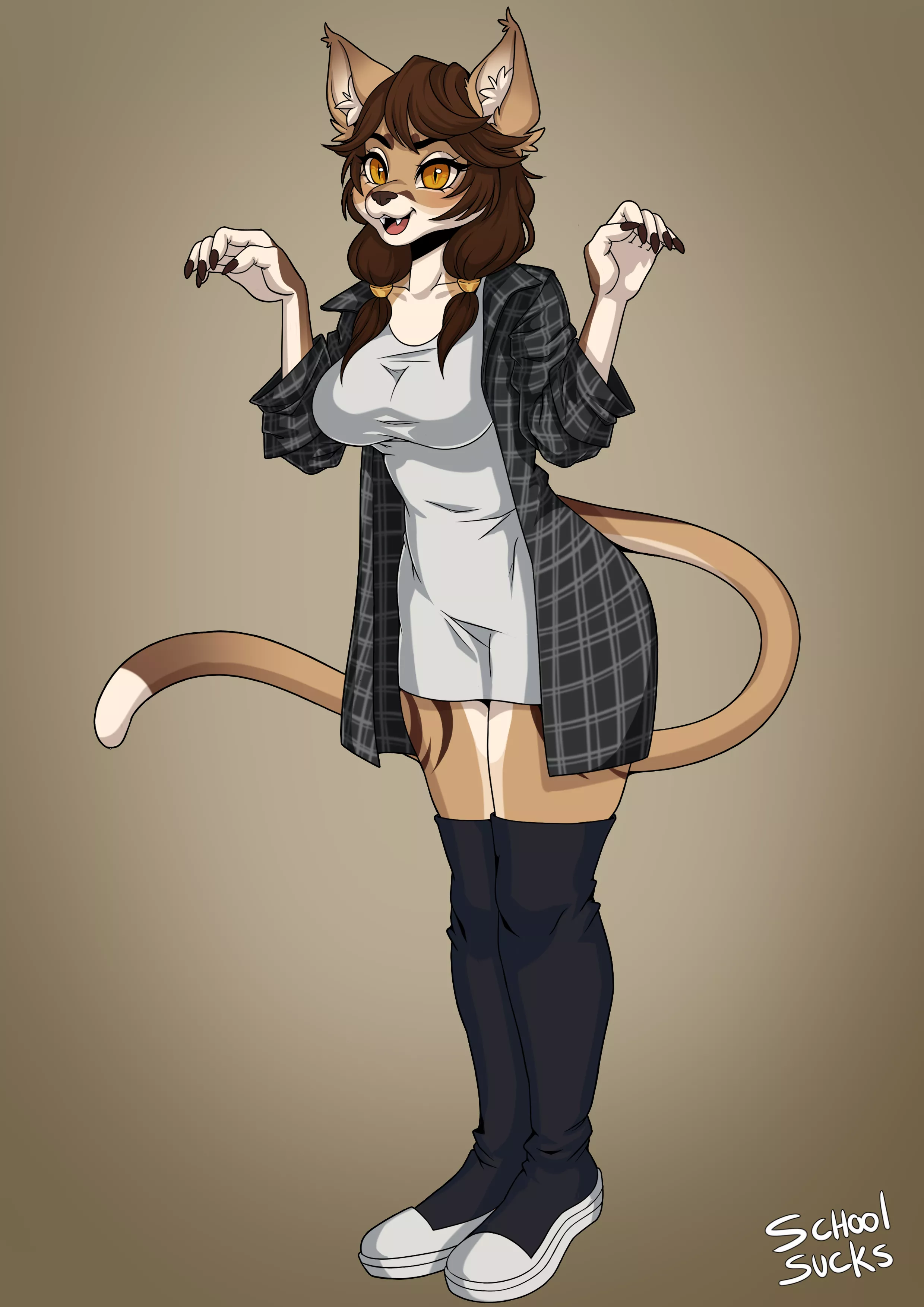 Rawr!! Latest comm ^ ^ (art by me)