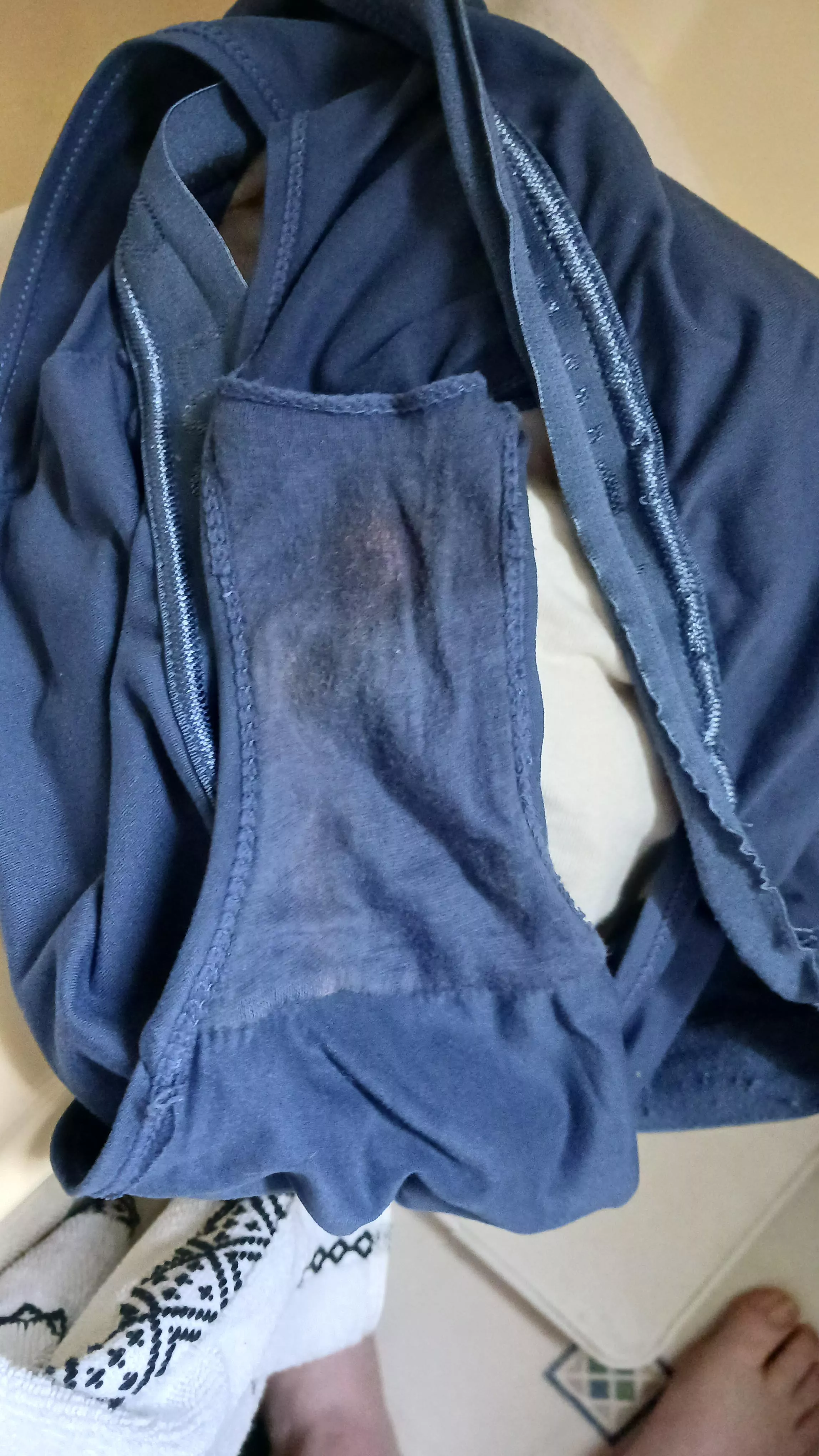 Today's dirty wet spot panties