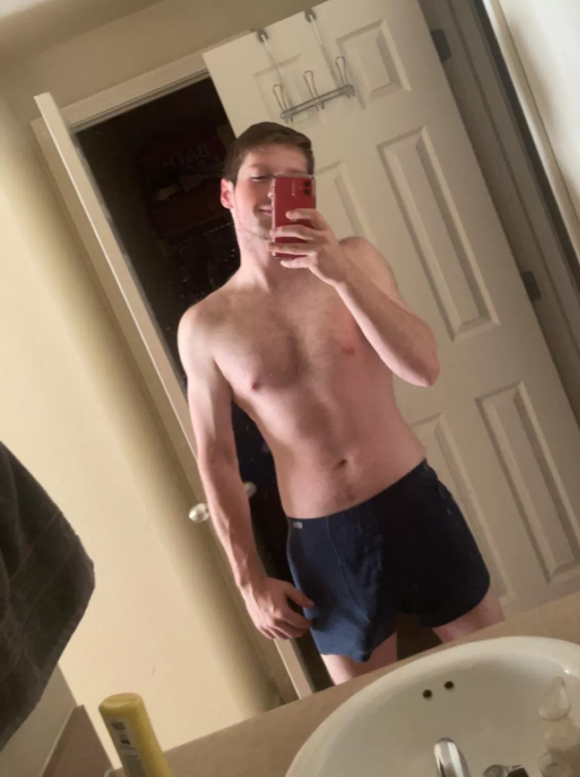 underwear barely keeping it contained