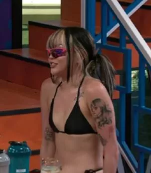 Blue in bikini top, BB25