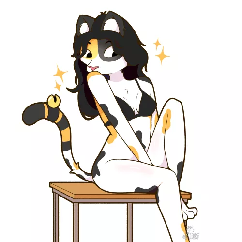 Catto Shy (Drawn By Me)