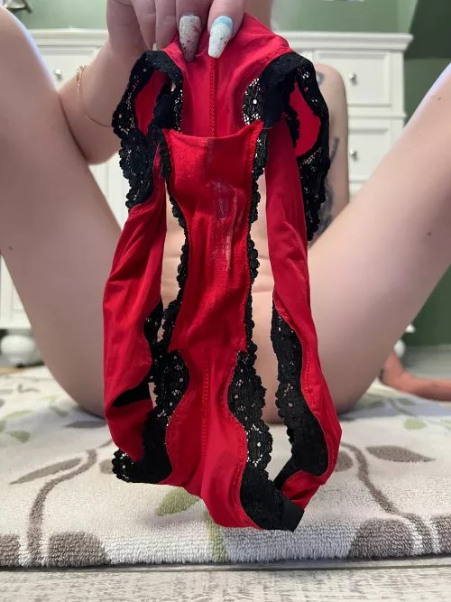 Day 1 of 4! Off To A Good Start! Sexy Silk Dirty Panties, Cotton Gusset, Lace Trim. New Pose, You Like? Imagine Rubbing Your Rock Hard Cock With Them After Placing It In The Gusset Pocket. Would You Clean Them First?