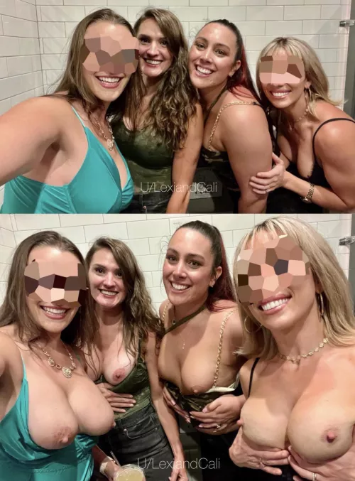 Girls night out! Who would you fuck first 😏
